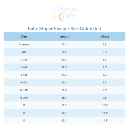 "Meet Me in Oxford" Zipper Sleeper