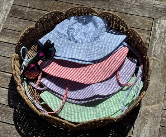 Seersucker Sun hats