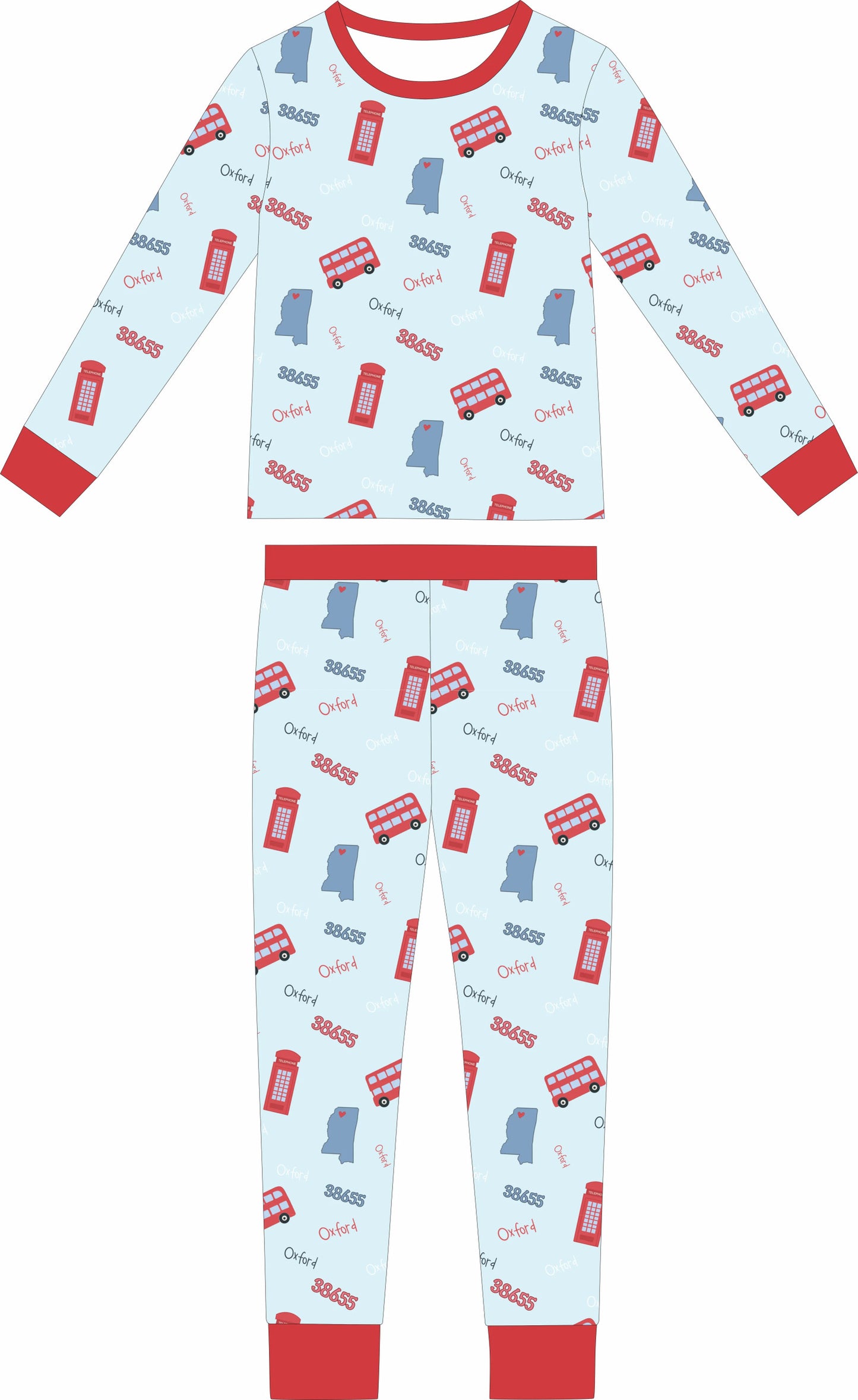 "Meet Me in Oxford" Kids 2 piece set