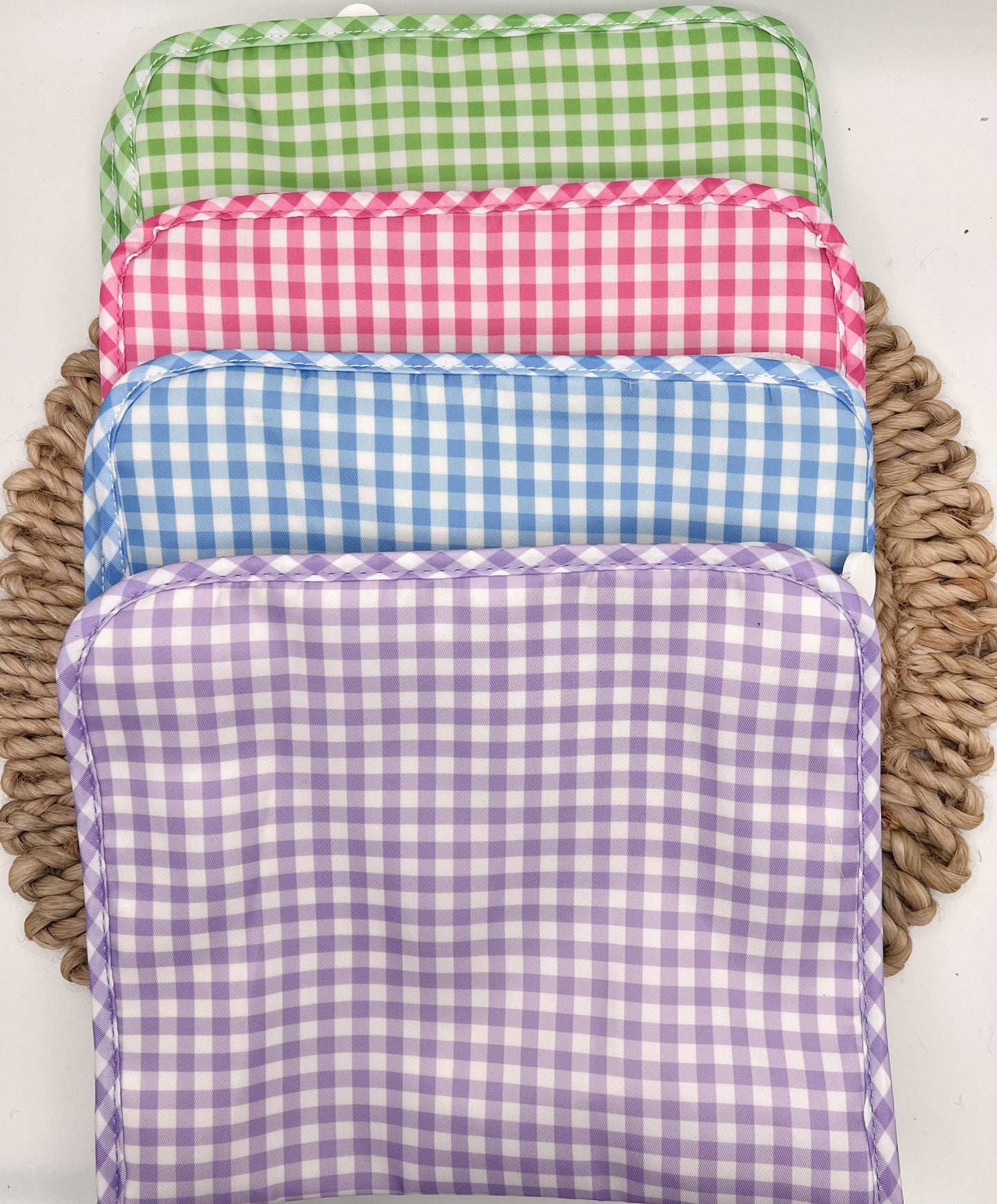 Gingham Wipeable Bags