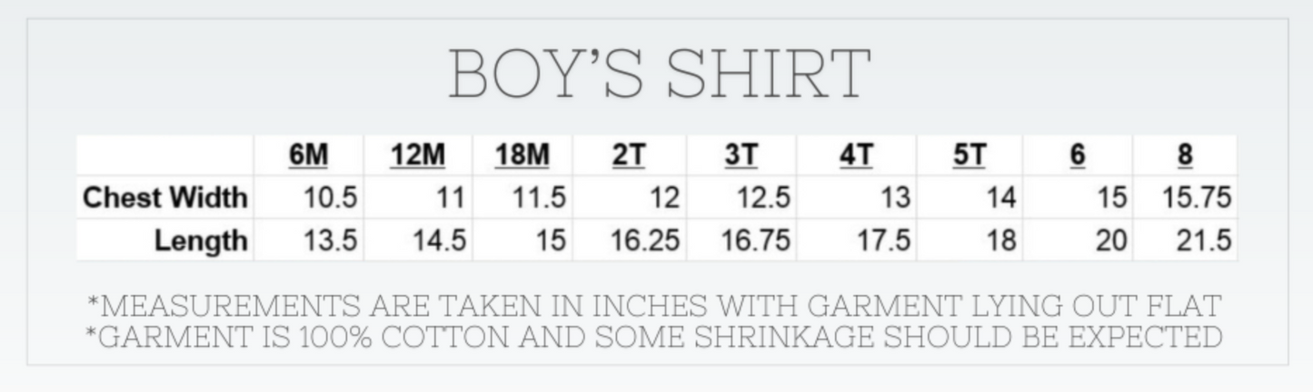 Boys Back to School Shirts