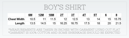 Boys Back to School Shirts