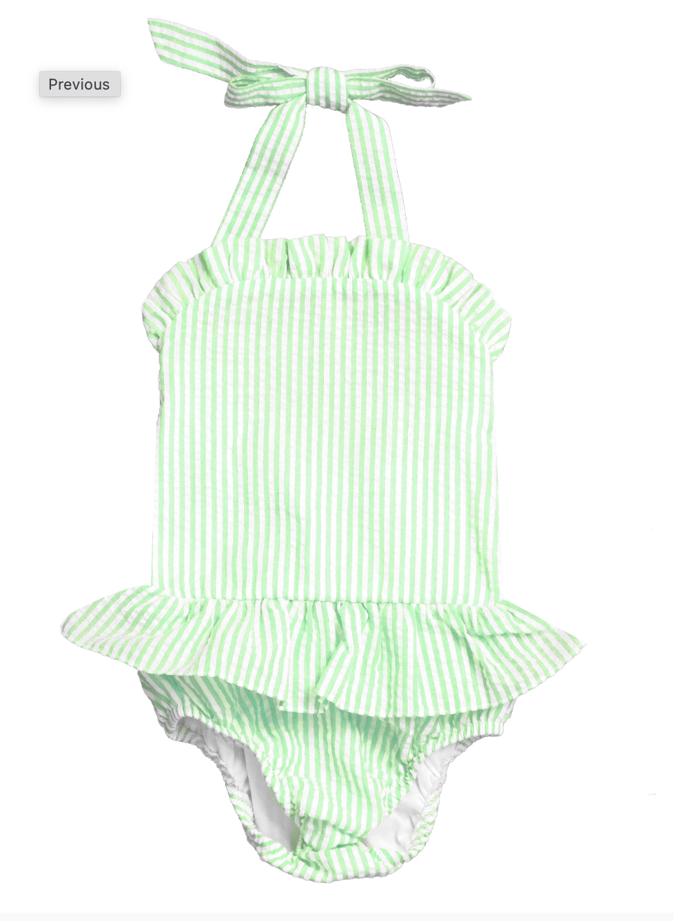 One Piece Seersucker Swim Suits