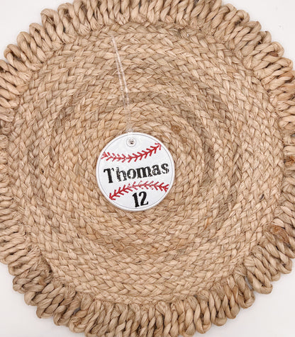 Baseball/Softball Bag Tag