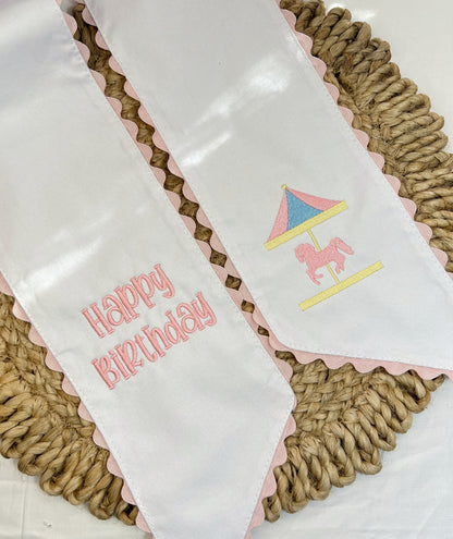 Birthday Wreath Sash