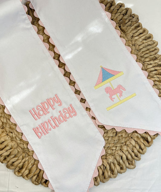 Birthday Wreath Sash