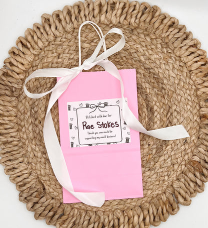 4X3 Thermal Printer "Pick up" Labels (Thread and Hearts)