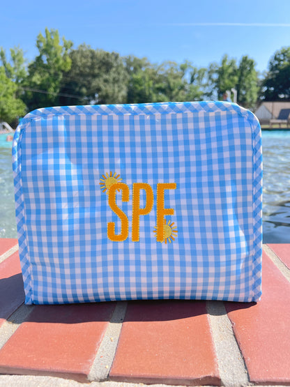 Gingham Wipeable Bags
